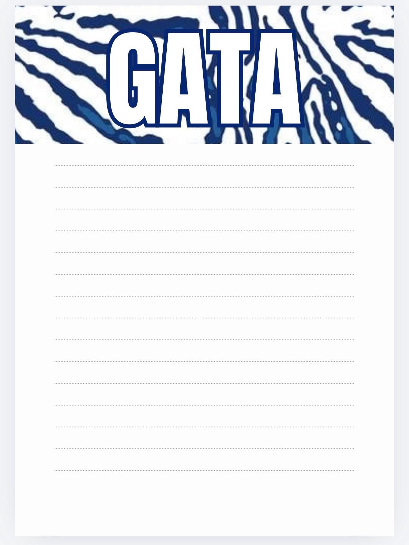 Georgia Southern University Notepad | Gameday Checklist, Eagle Fan Stationery
