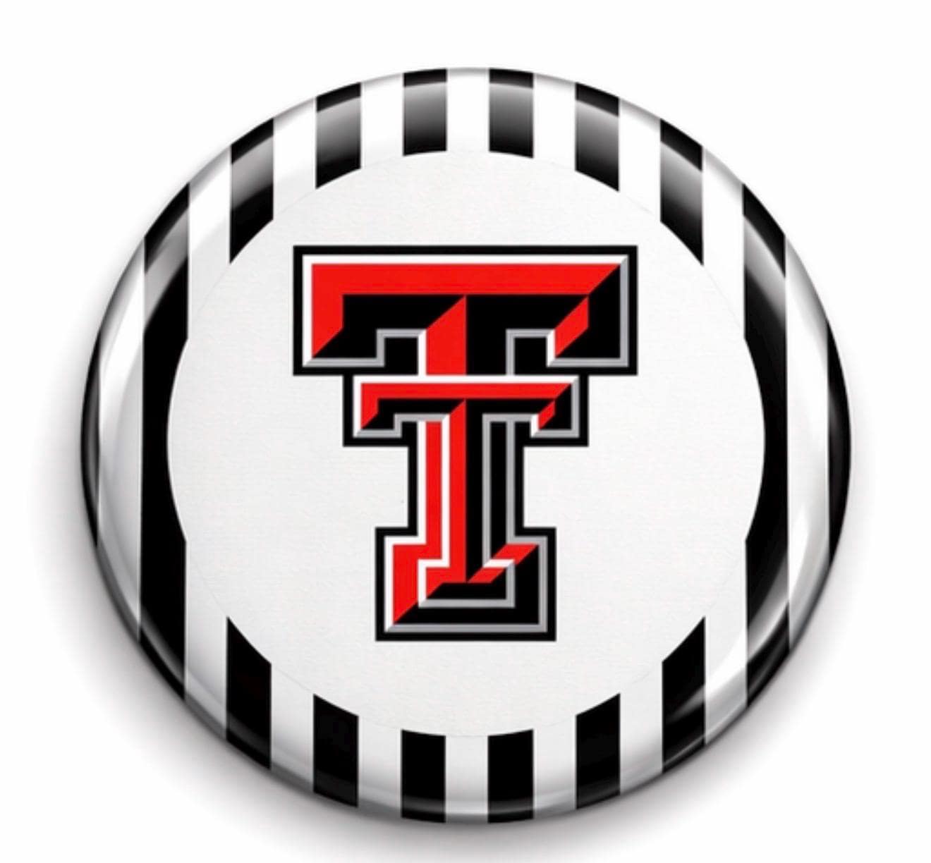 Texas Tech Gameday Button | Wreck Em Tech Red Raiders Pin | College Spirit Accessory