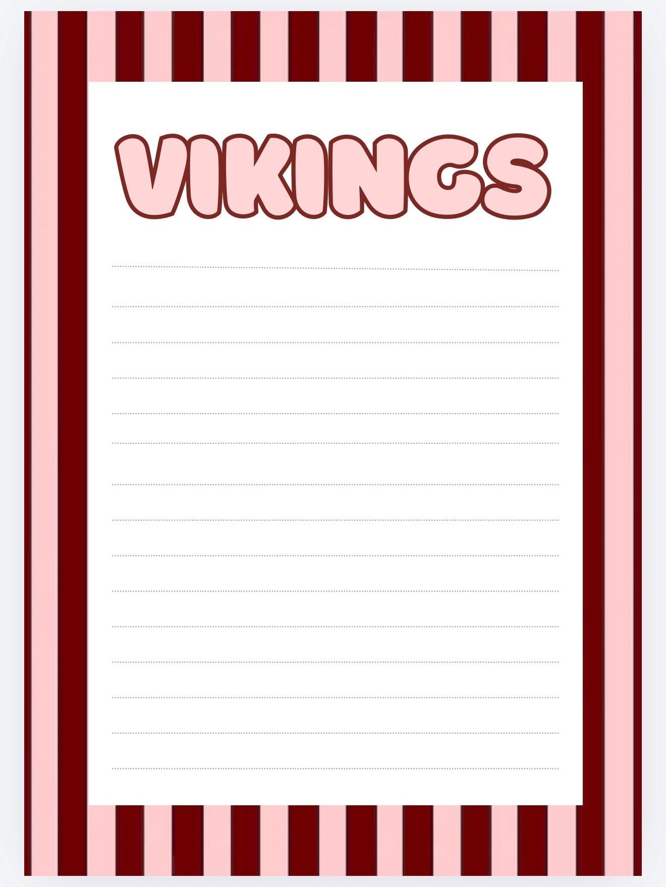 Lowndes Vikings Notepad | Game Day List Pad | Collegiate School Spirit Desk Pad