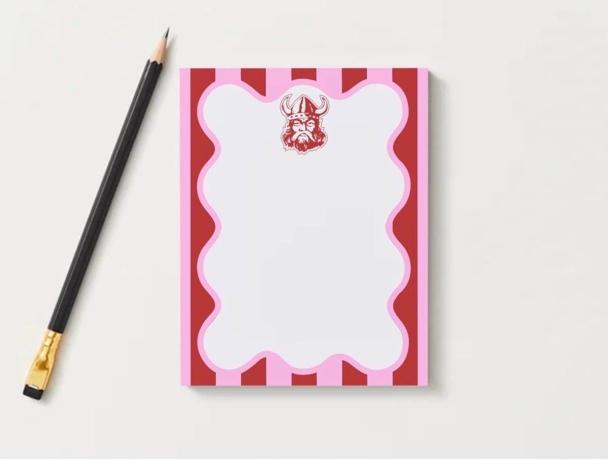 Lowndes Vikings Notepad | Game Day List Pad | Collegiate School Spirit Desk Pad