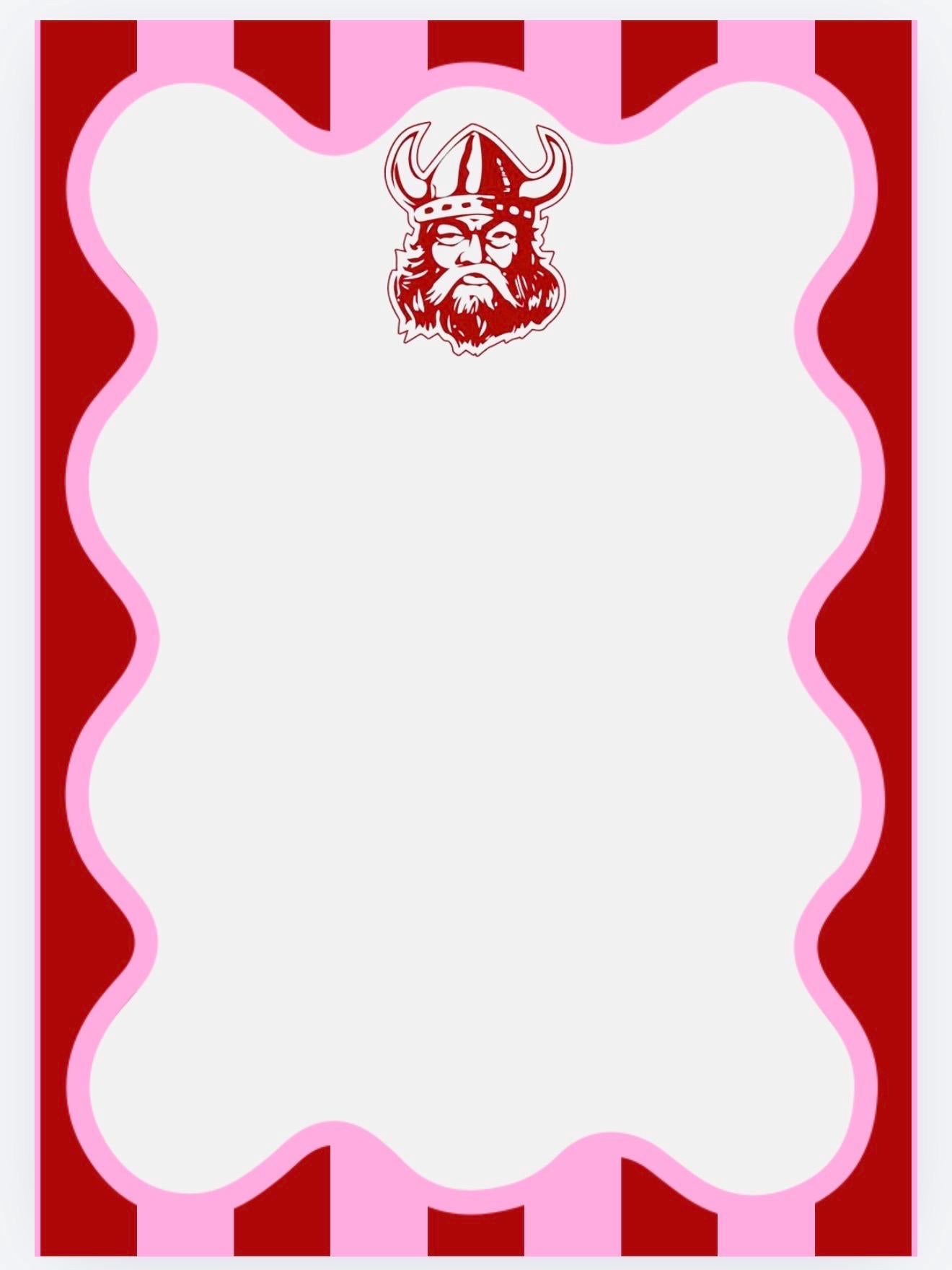 Lowndes Vikings Notepad | Game Day List Pad | Collegiate School Spirit Desk Pad
