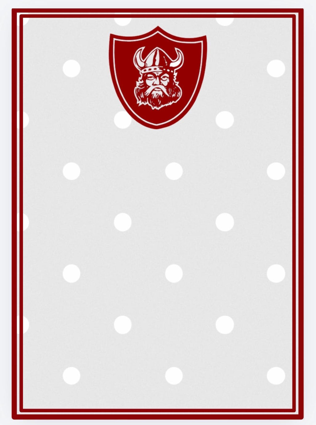 Lowndes Vikings Notepad | Game Day List Pad | Collegiate Style Desk Pad