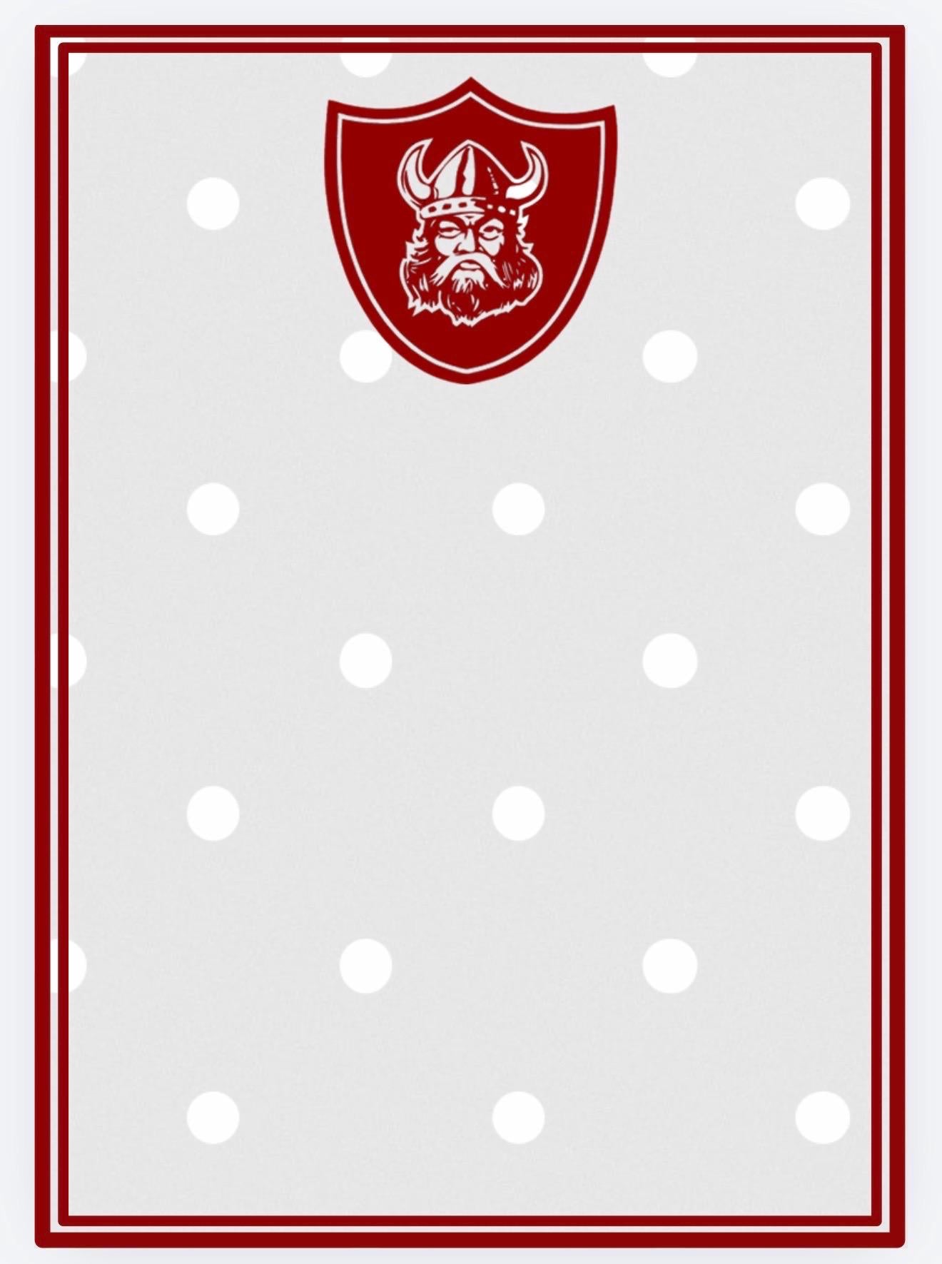 Lowndes Vikings Notepad | Game Day List Pad | Collegiate Style Desk Pad