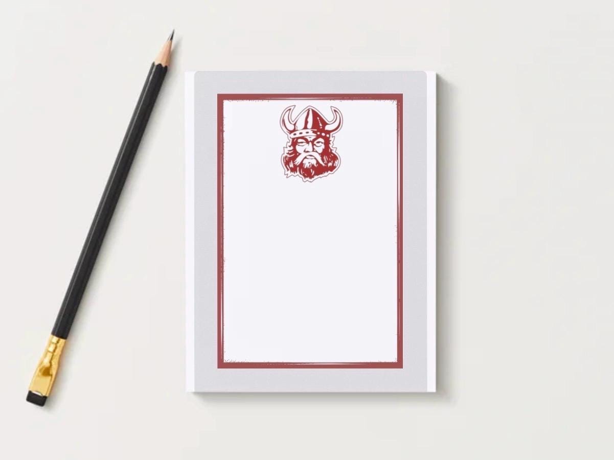 Lowndes Vikings Notepad | Game Day List Pad | School Spirit Desk Pad