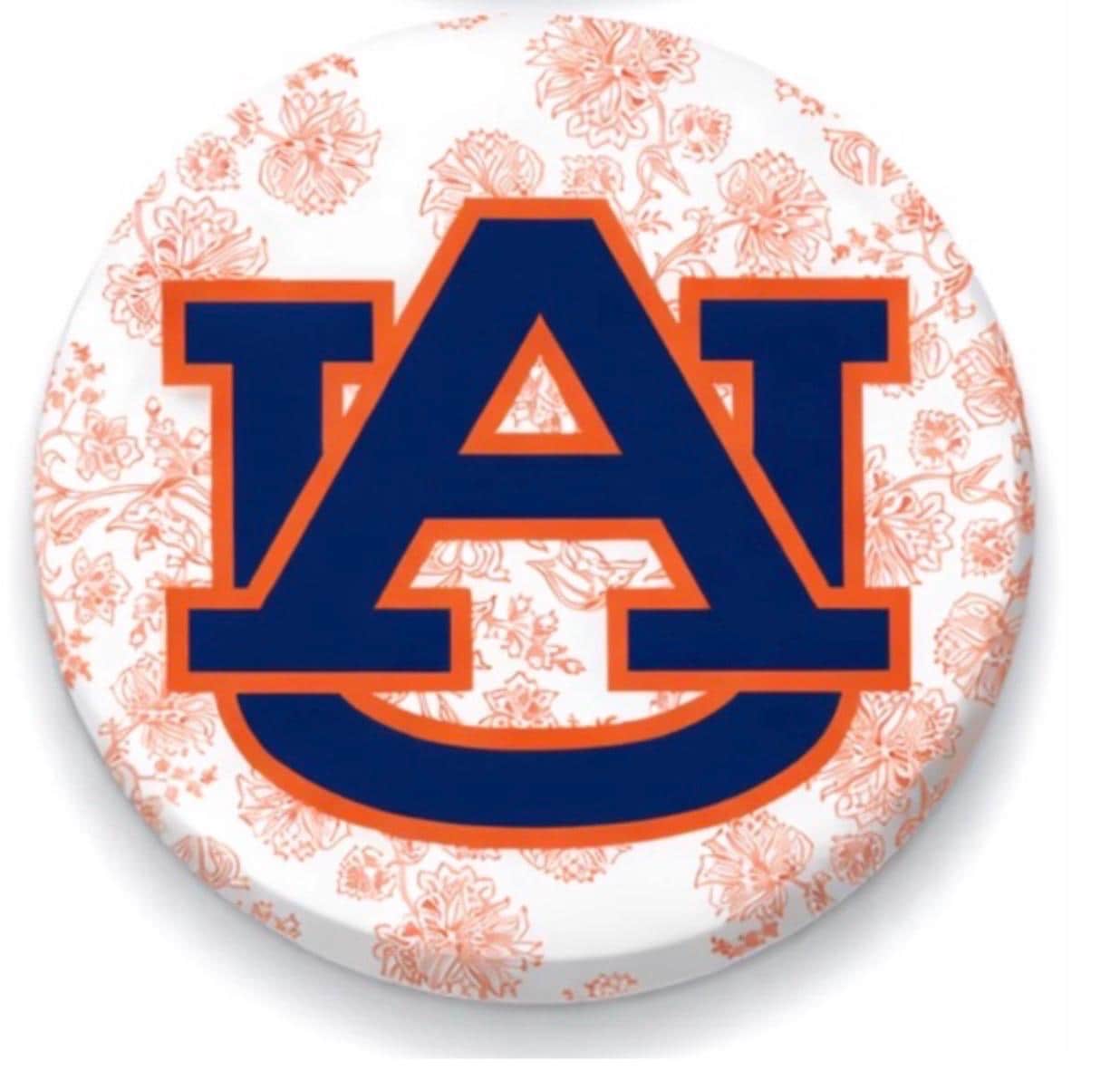 Inspired Auburn University Game Day Button | War Eagle Tiger Pin | College Football Accessory