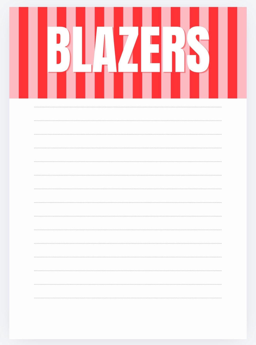 Valdosta State Blazers Notepad | Red Black College Desk Pad (5x7)