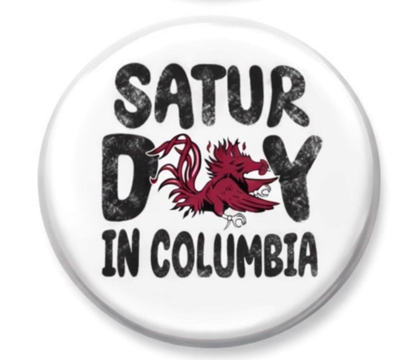 South Carolina Gamecocks Gameday Button | USC Football Tailgate Accessory (3" Round)
