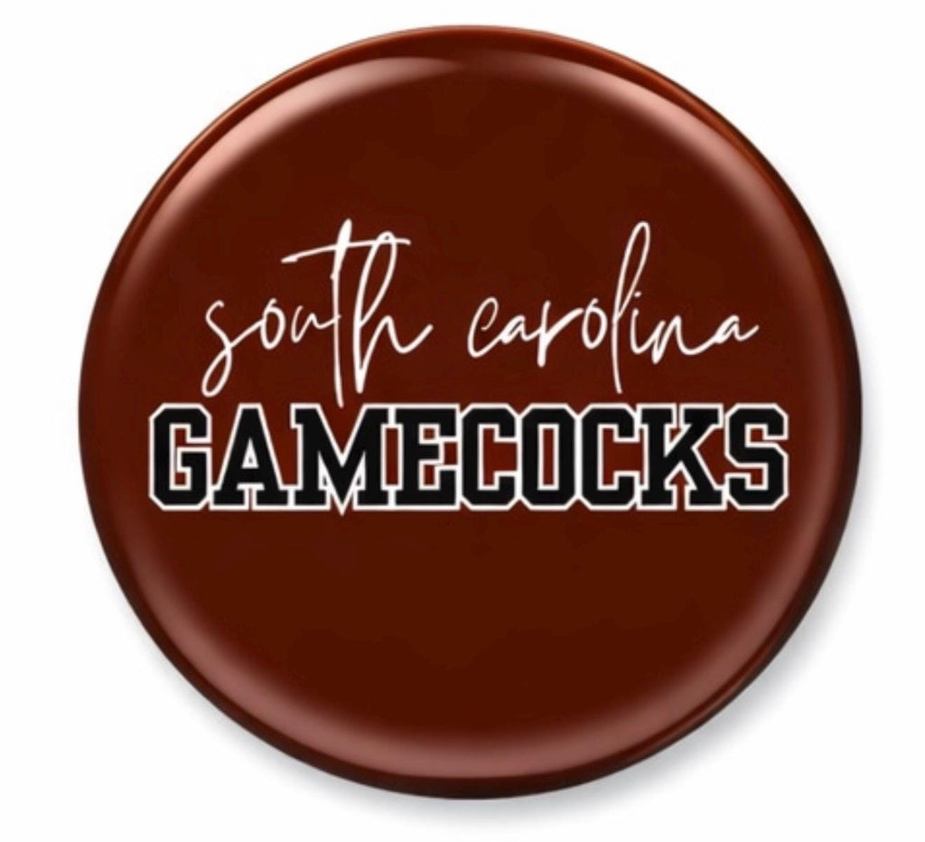 South Carolina Gamecocks Gameday Button | USC Football Tailgate Accessory (3" Round)