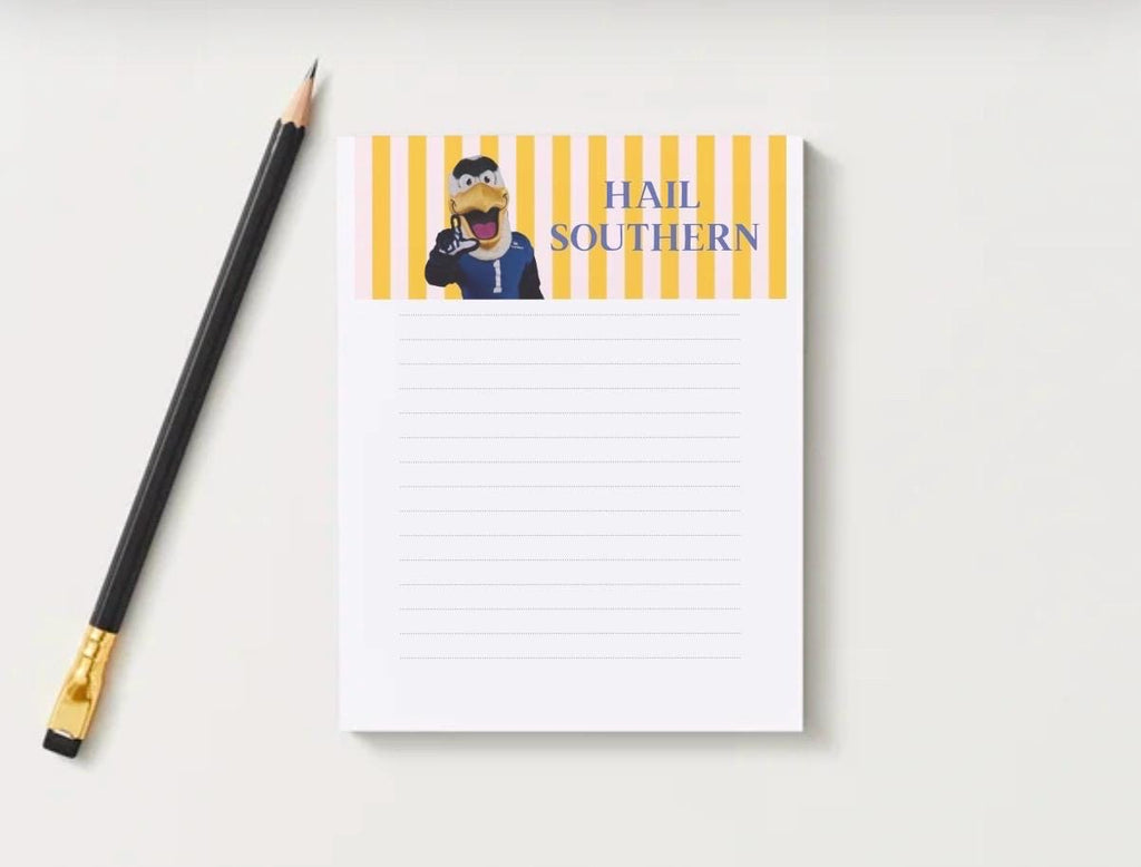 Georgia Southern University Notepad | Gameday Checklist, Eagle Fan Stationery