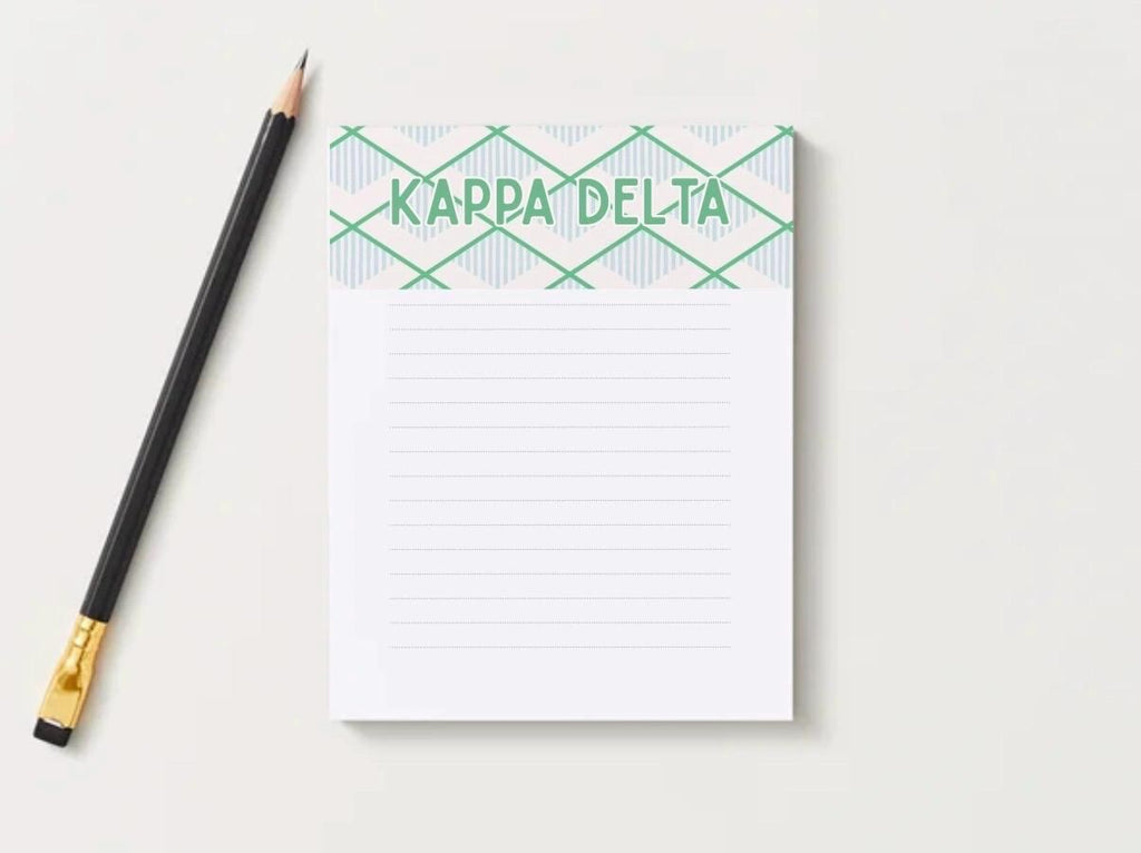 Kappa Delta Notepad | Sorority Stationery | Bid Day, Big Little Gift