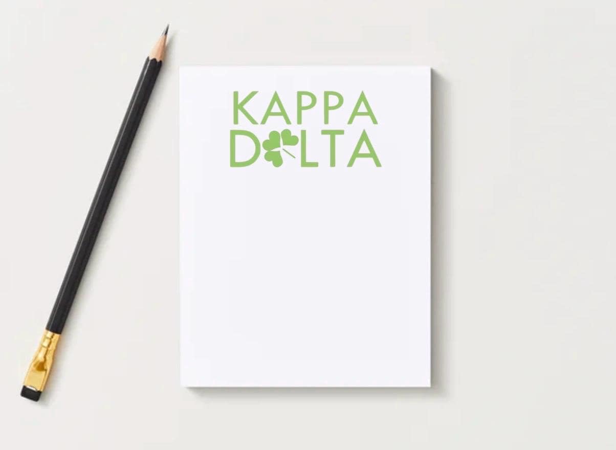 Kappa Delta Notepad | Sorority Stationery | Bid Day, Big Little Gift