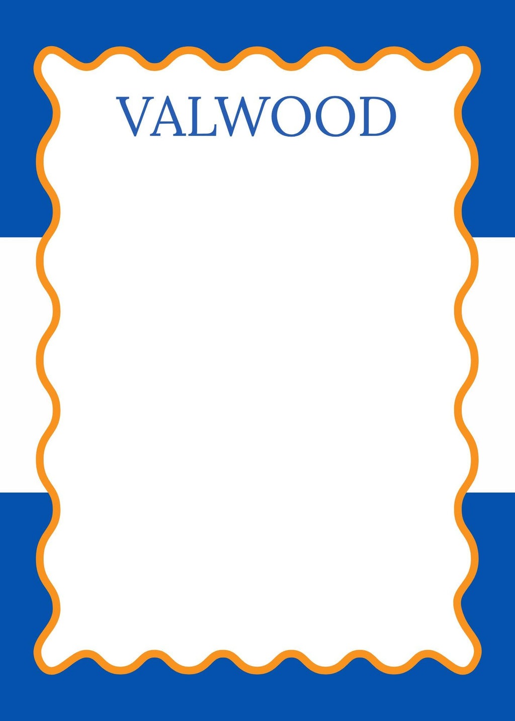 Valwood Valiants Notepad | School Spirit Stationery | Personalized Teacher Gift