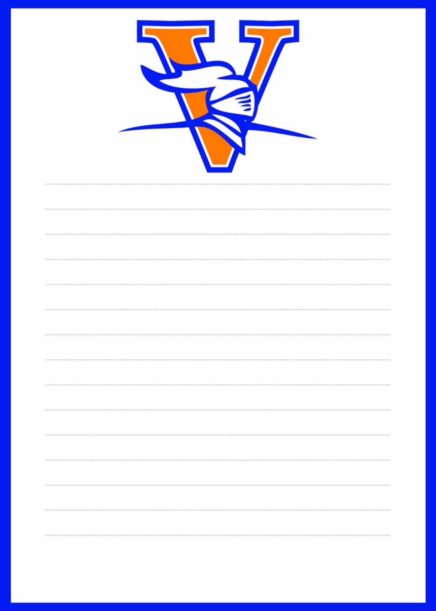 Valwood Valiants Notepad | School Spirit Stationery | Personalized Teacher Gift