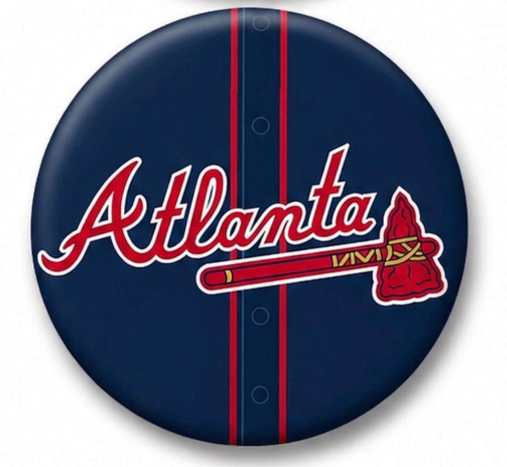 Atlanta Braves Inspired Baseball Buttons | Game Day Fan Accessories, Tailgate Pins