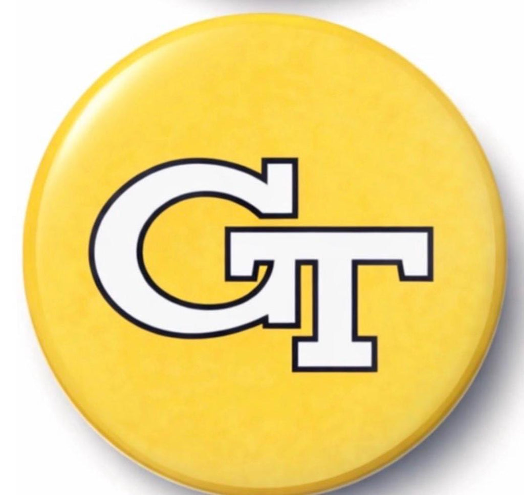 Georgia Tech Yellow Jackets Gameday Button Pin | College Tailgate Accessory