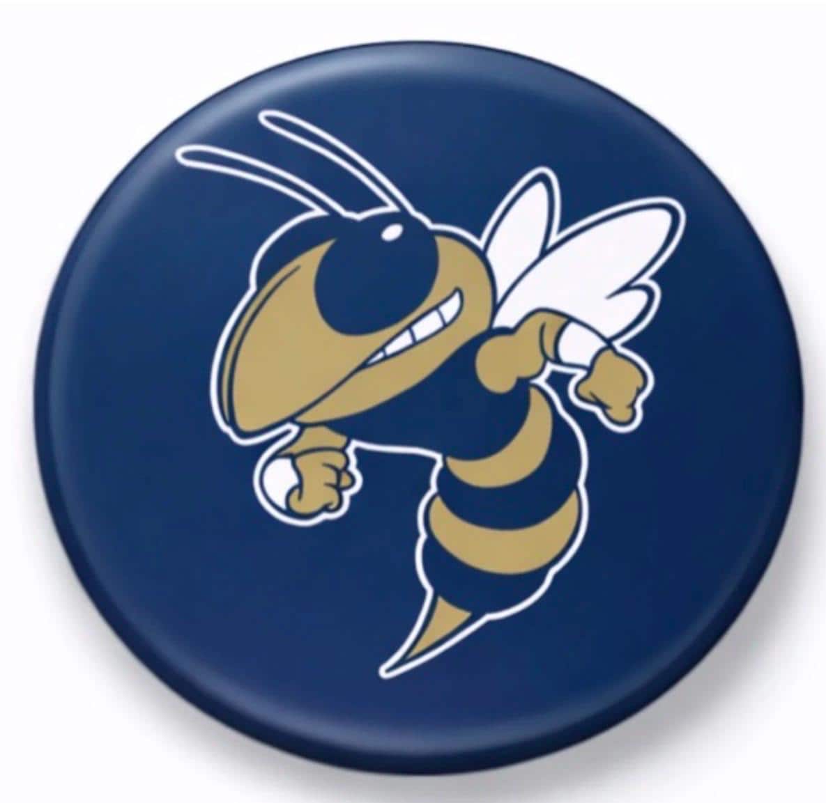 Georgia Tech Yellow Jackets Gameday Button Pin | College Tailgate Accessory