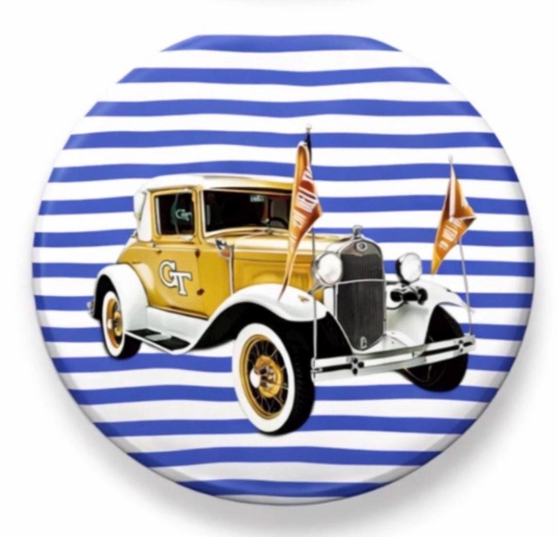 Georgia Tech Yellow Jackets Gameday Button Pin | College Tailgate Accessory