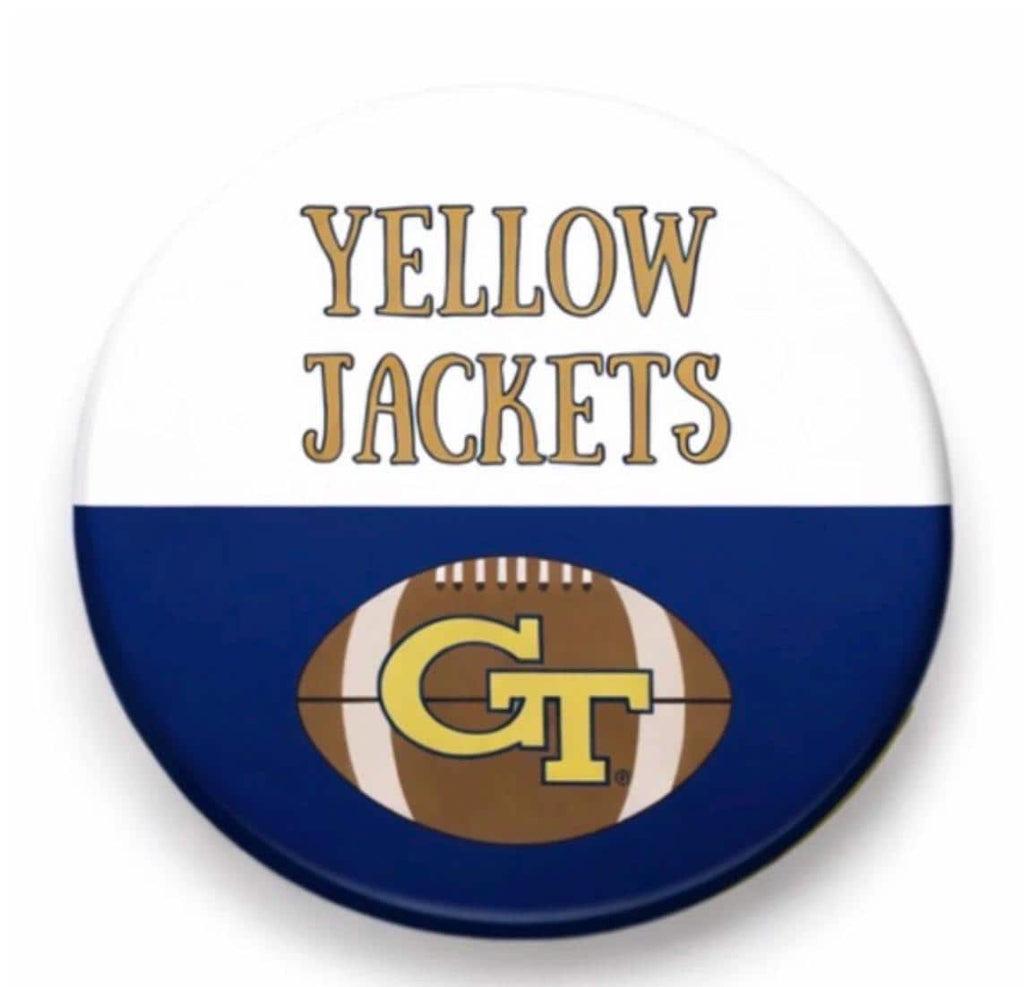 Georgia Tech Yellow Jackets Gameday Button Pin | College Football Accessory