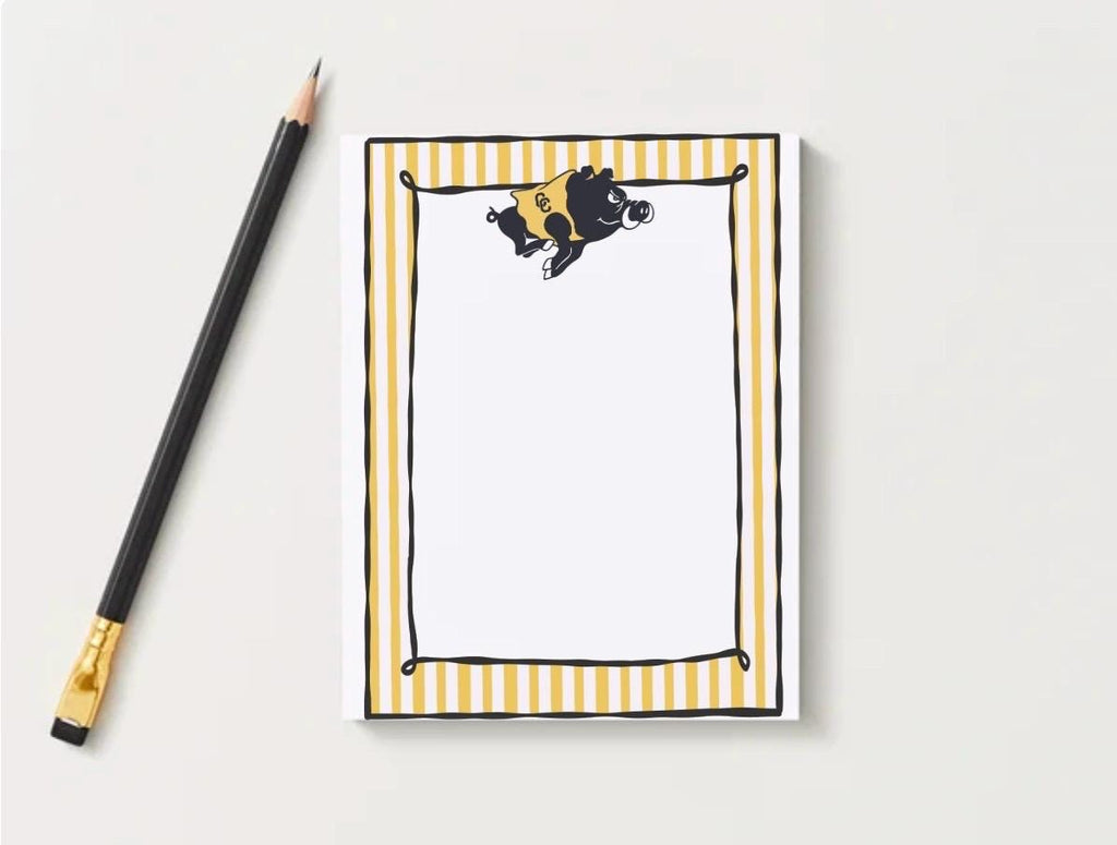 Colquitt County Packers Notepad | Gold & Black School Spirit | Teacher Gift | Game Day Desk Pad
