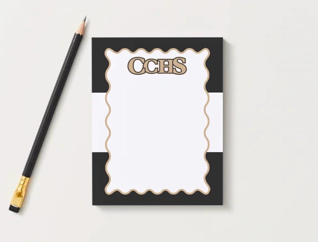 Colquitt County Packers Notepad | Gold & Black School Spirit | Teacher Gift | Game Day Desk Pad