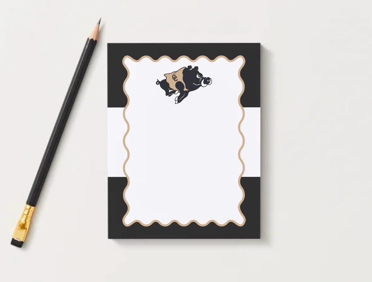 Colquitt County Packers Notepad | Gold & Black School Spirit | Teacher Gift | Game Day Desk Pad