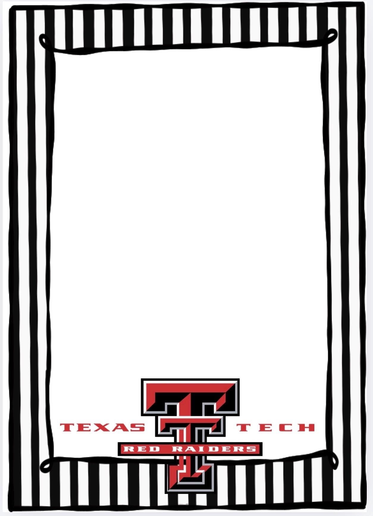 Texas Tech Red Raiders Notepad | Collegiate Stationery, Desk Pad