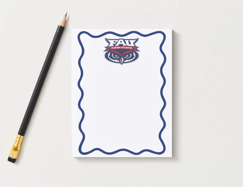 Florida Atlantic Owls Notepad | FAU College Dorm Desk Stationery (5x7)