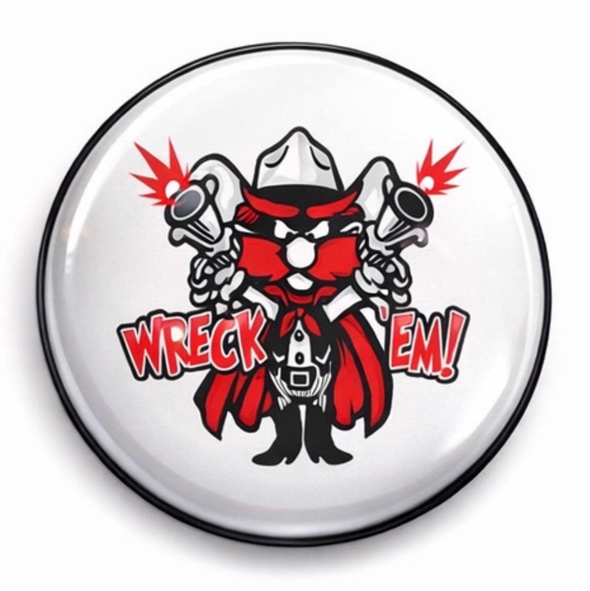 Texas Tech Gameday Button | Wreck Em Tech Red Raiders Pin | College Spirit Accessory
