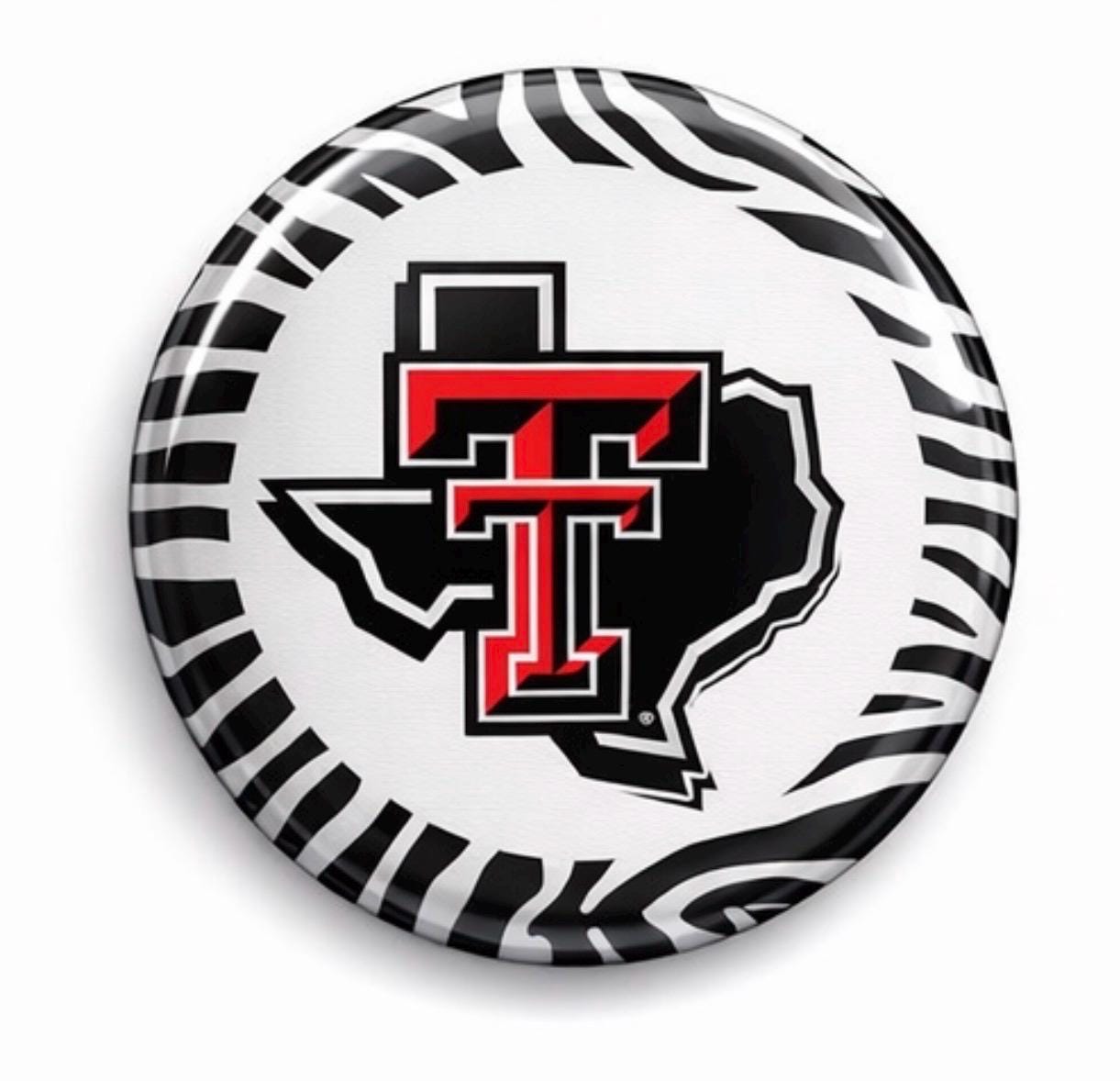 Texas Tech Gameday Button | Red Raiders Collegiate Pin | Wreck Em Tech Accessory