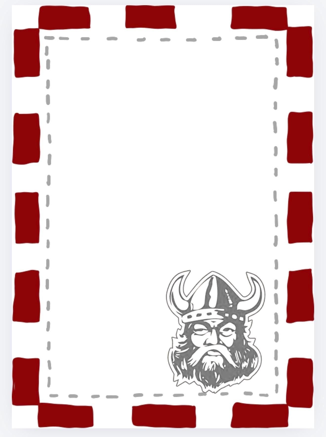 Lowndes Vikings Notepad | Game Day List Pad | Collegiate Style Desk Pad