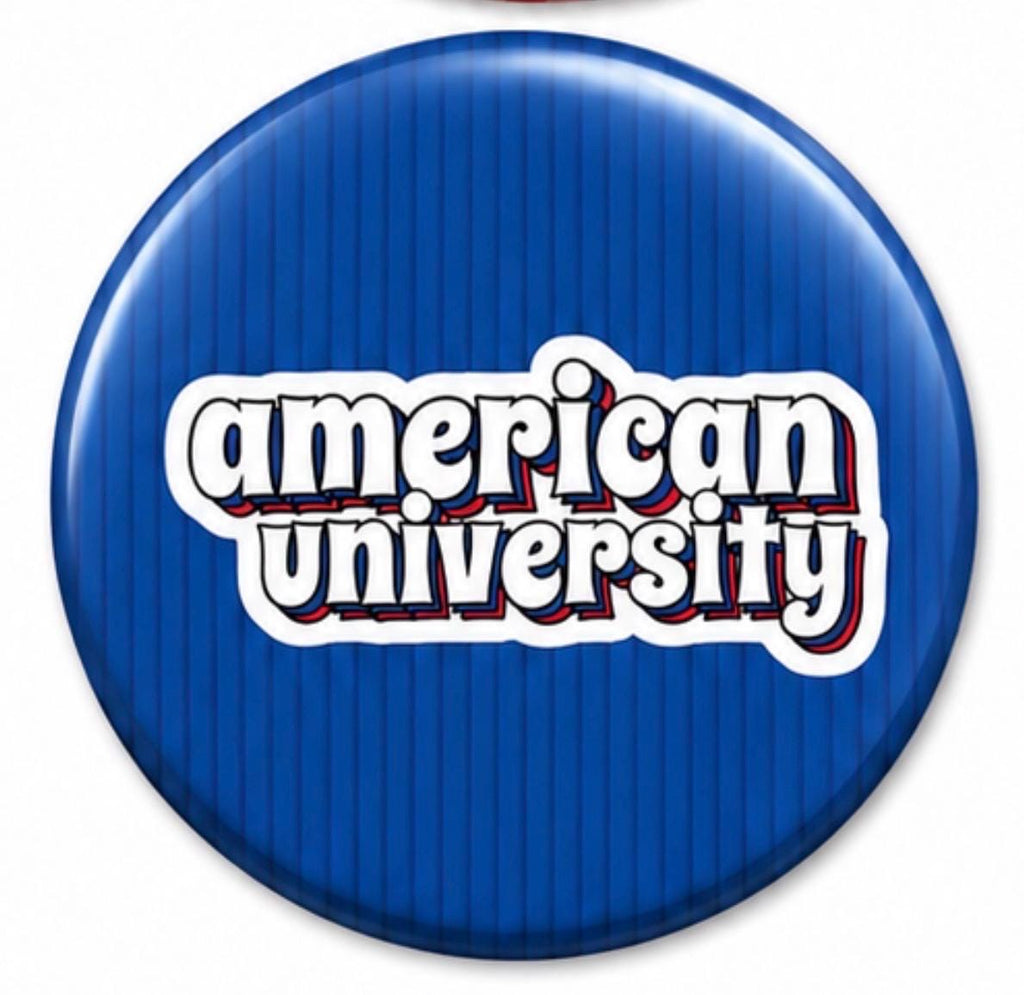 American University Inspired Gameday Buttons | College Spirit Pins, Tailgate Accessories