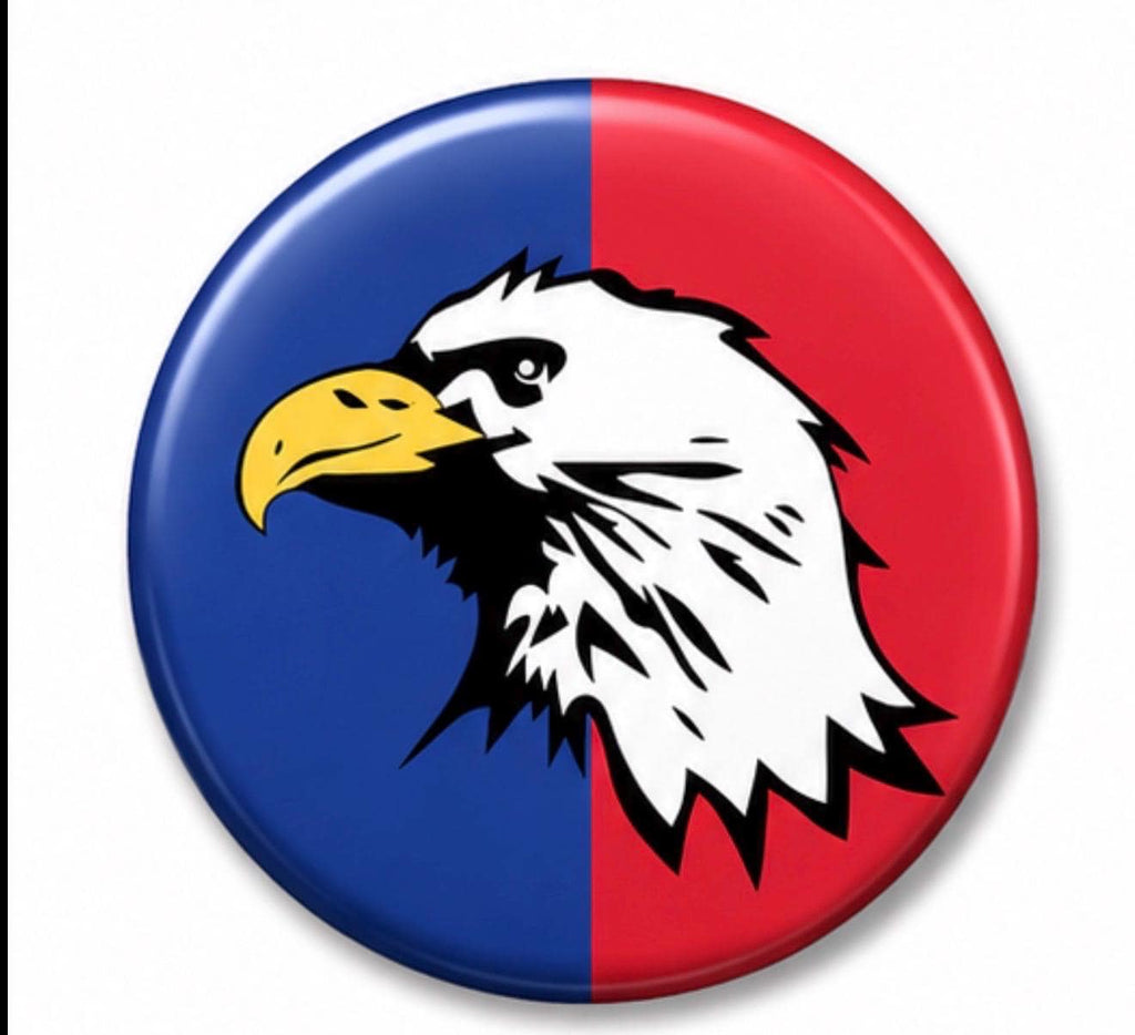 American University Inspired Gameday Button | College Spirit Pin, Tailgate Accessory