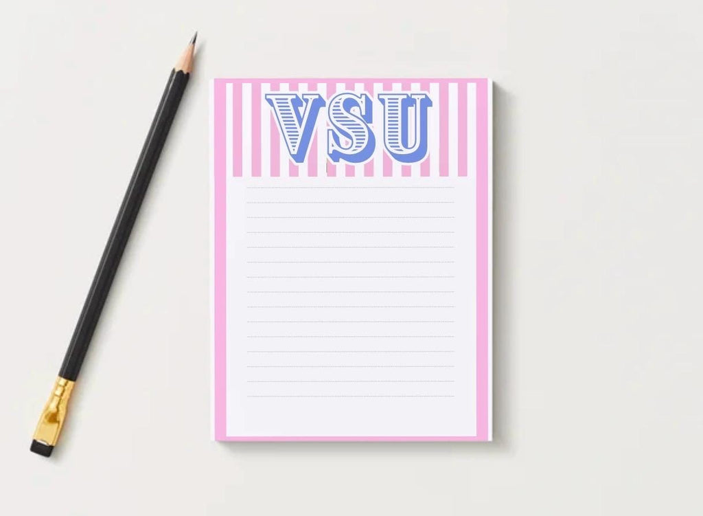 Valdosta State Blazers Notepad | Red Black College Desk Pad (5x7)
