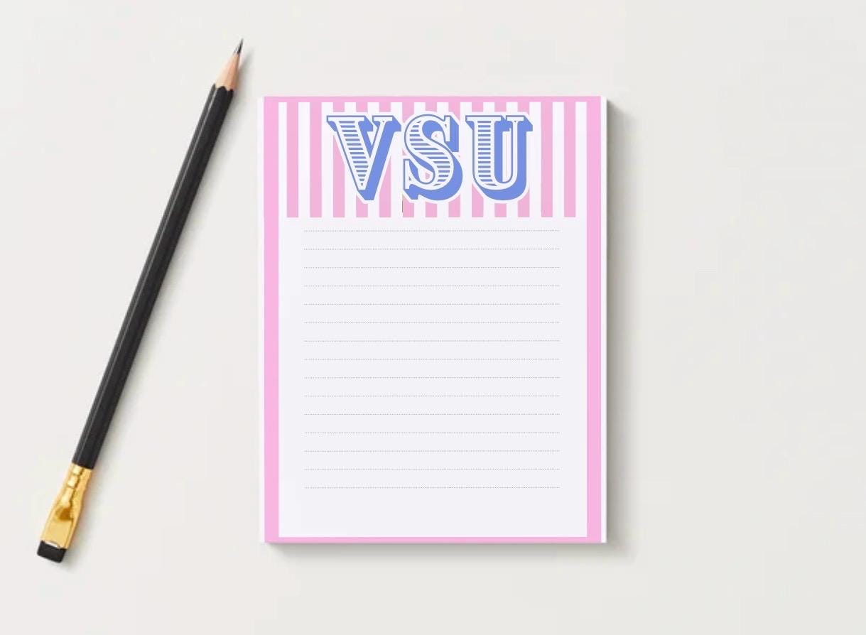 Valdosta State Blazers Notepad | Red Black College Desk Pad (5x7)