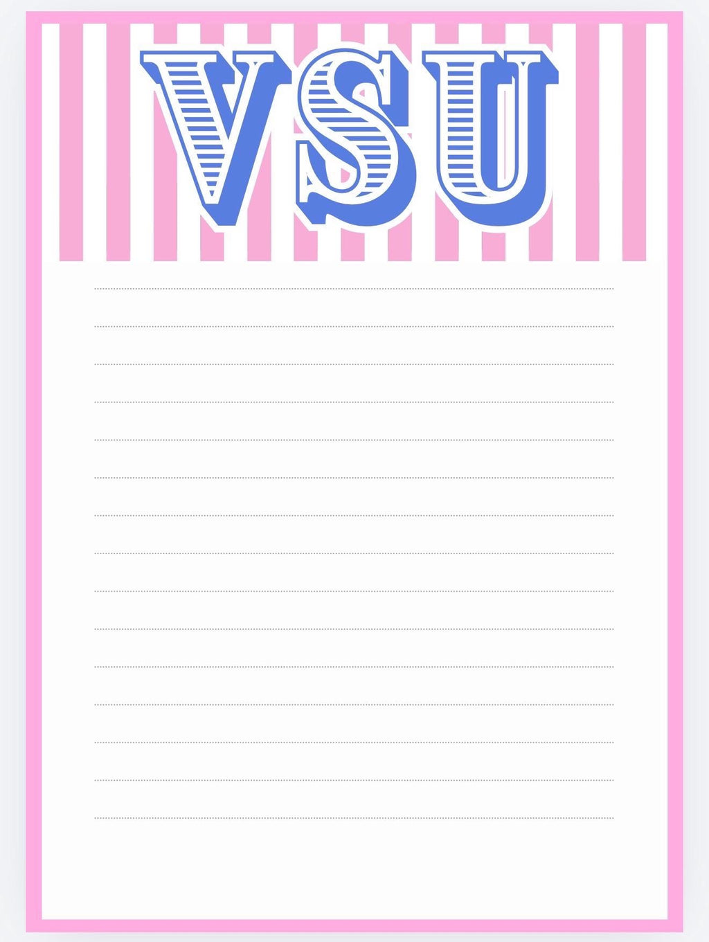 Valdosta State Blazers Notepad | Red Black College Desk Pad (5x7)