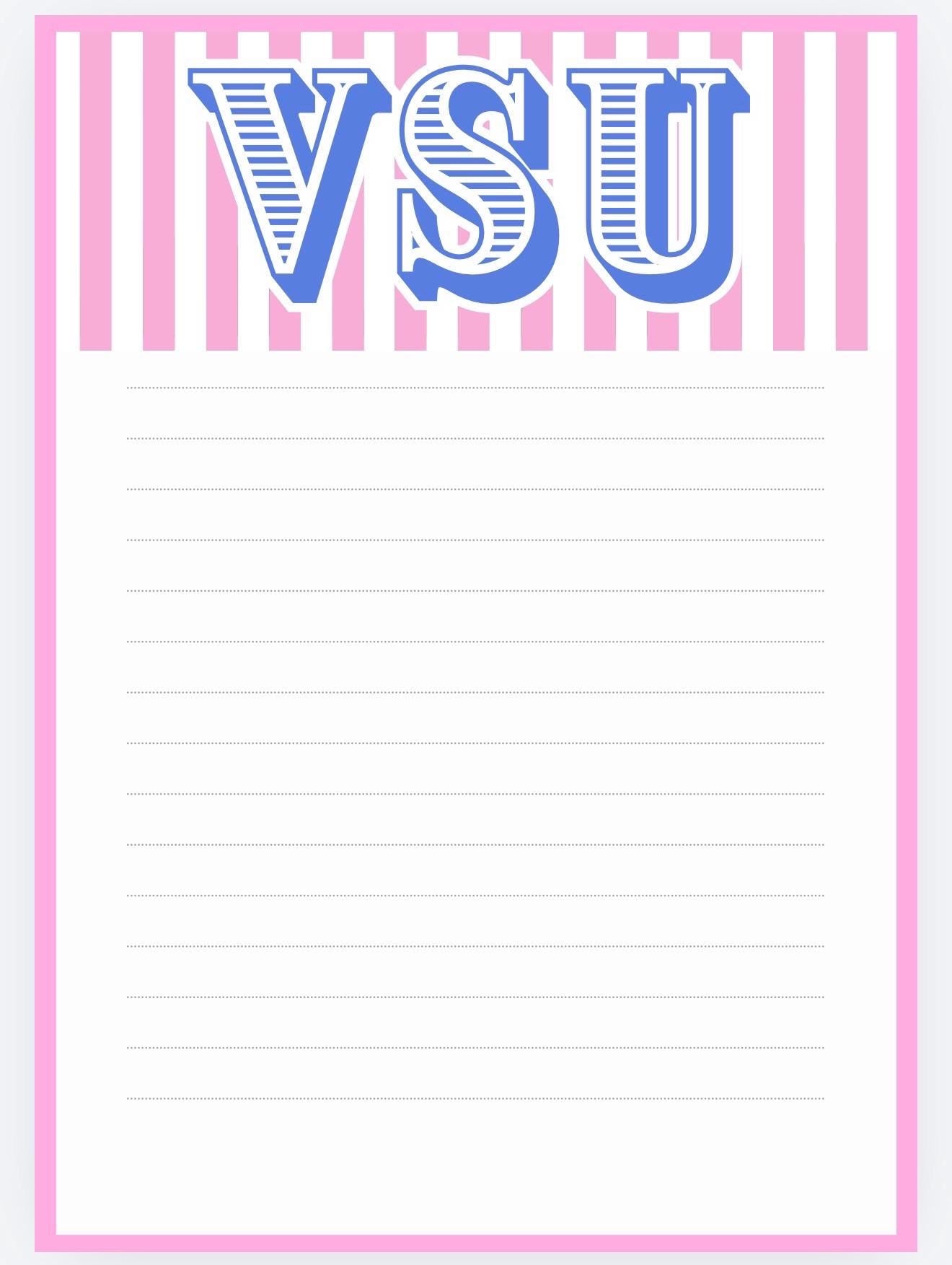 Valdosta State Blazers Notepad | Red Black College Desk Pad (5x7)