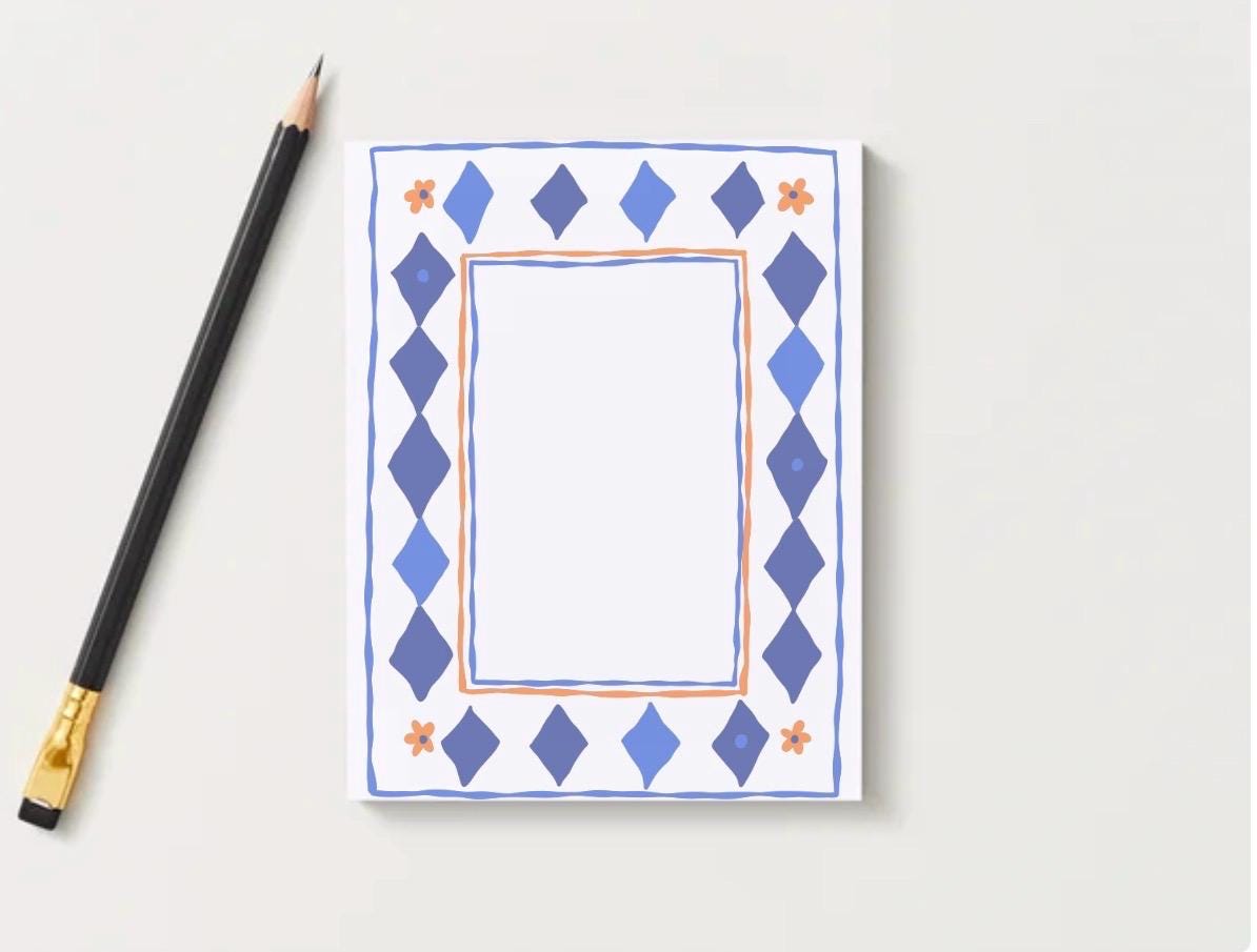 Valwood Valiants Notepad | School Spirit Stationery | Personalized Teacher Gift