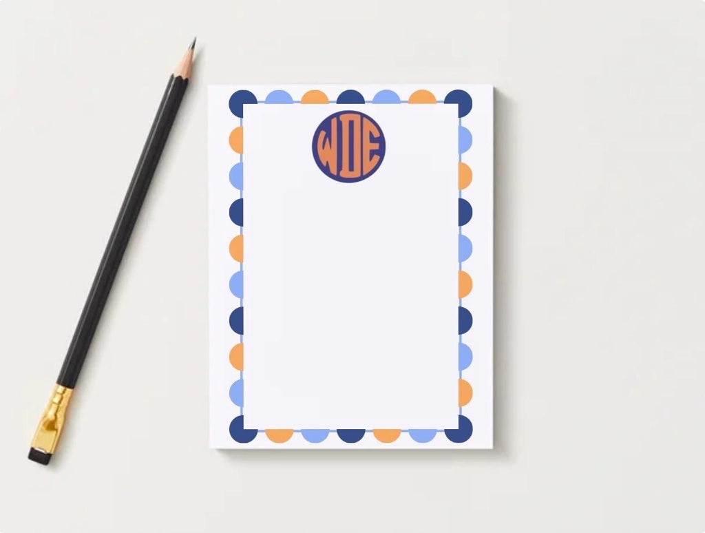 Auburn Inspired University Notepad |  Gameday Checklist | War Eagle Fan Gift | College Student Stationery