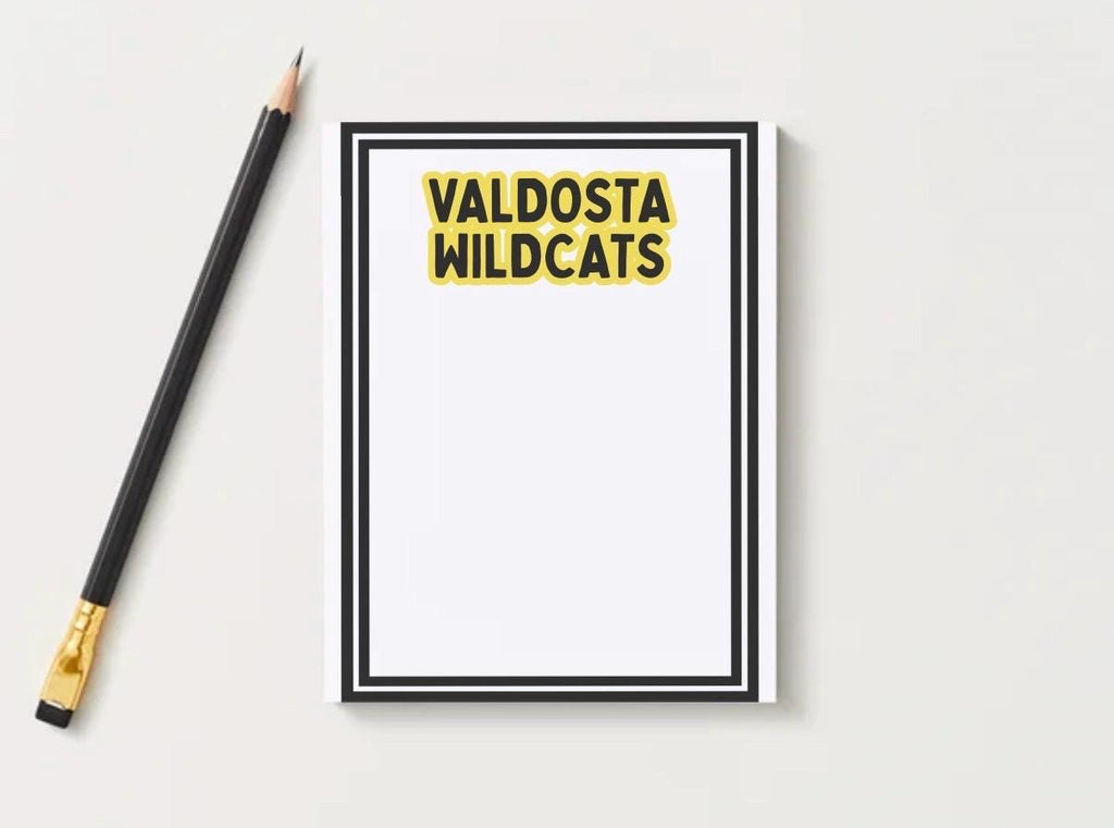 Valdosta Wildcats Notepad | South Georgia Stationery | College Town Gift