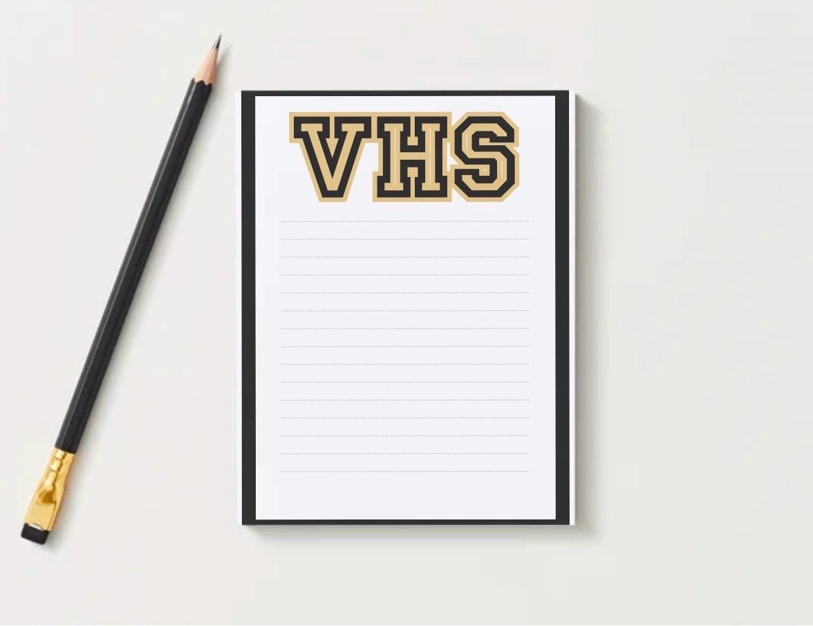 Valdosta VHS Notepad | College Town Stationery | Personalized Gift