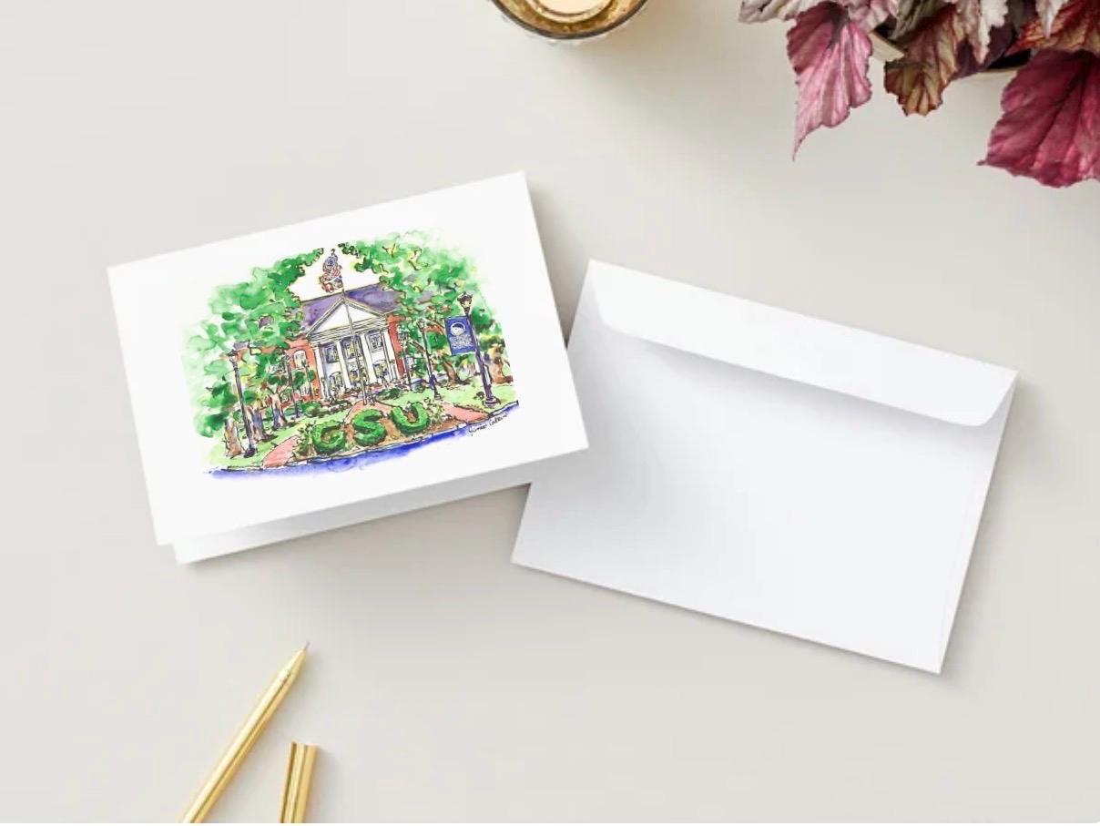 Georgia Southern Inspired Thank You Cards | Collegiate Stationery Set | Eagles Graduation Notes