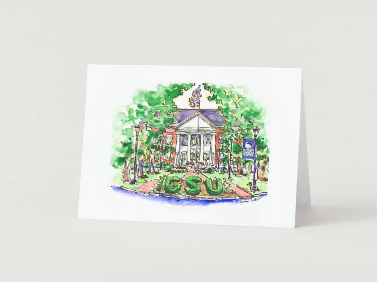 Georgia Southern Inspired Thank You Cards | Collegiate Stationery Set | Eagles Graduation Notes