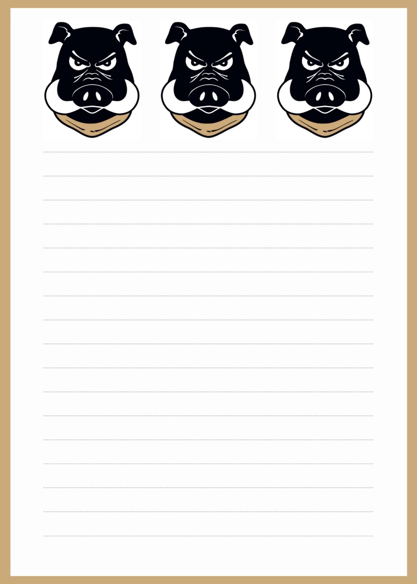 Colquitt County Packers Notepad | Gold & Black School Spirit | Teacher Gift | Game Day Desk Pad
