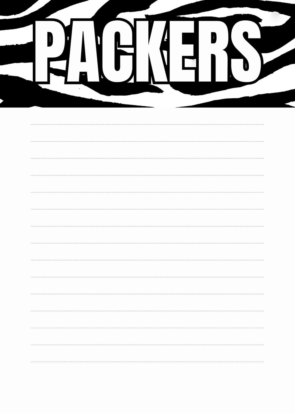 Colquitt County Packers Notepad | Gold & Black School Spirit | Teacher Gift | Game Day Desk Pad