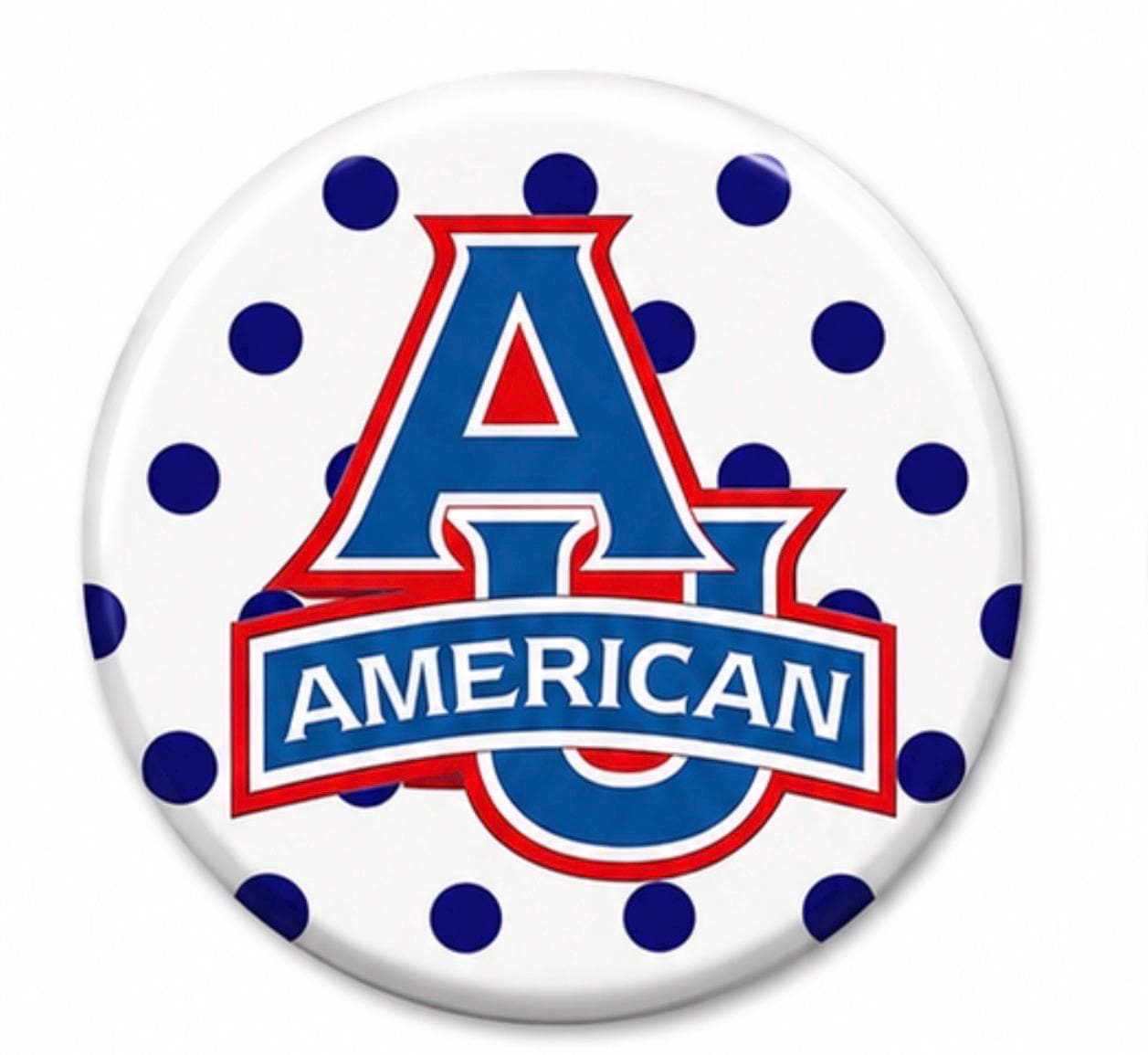 American University Inspired Gameday Button | College Spirit Pin | Tailgate Accessory