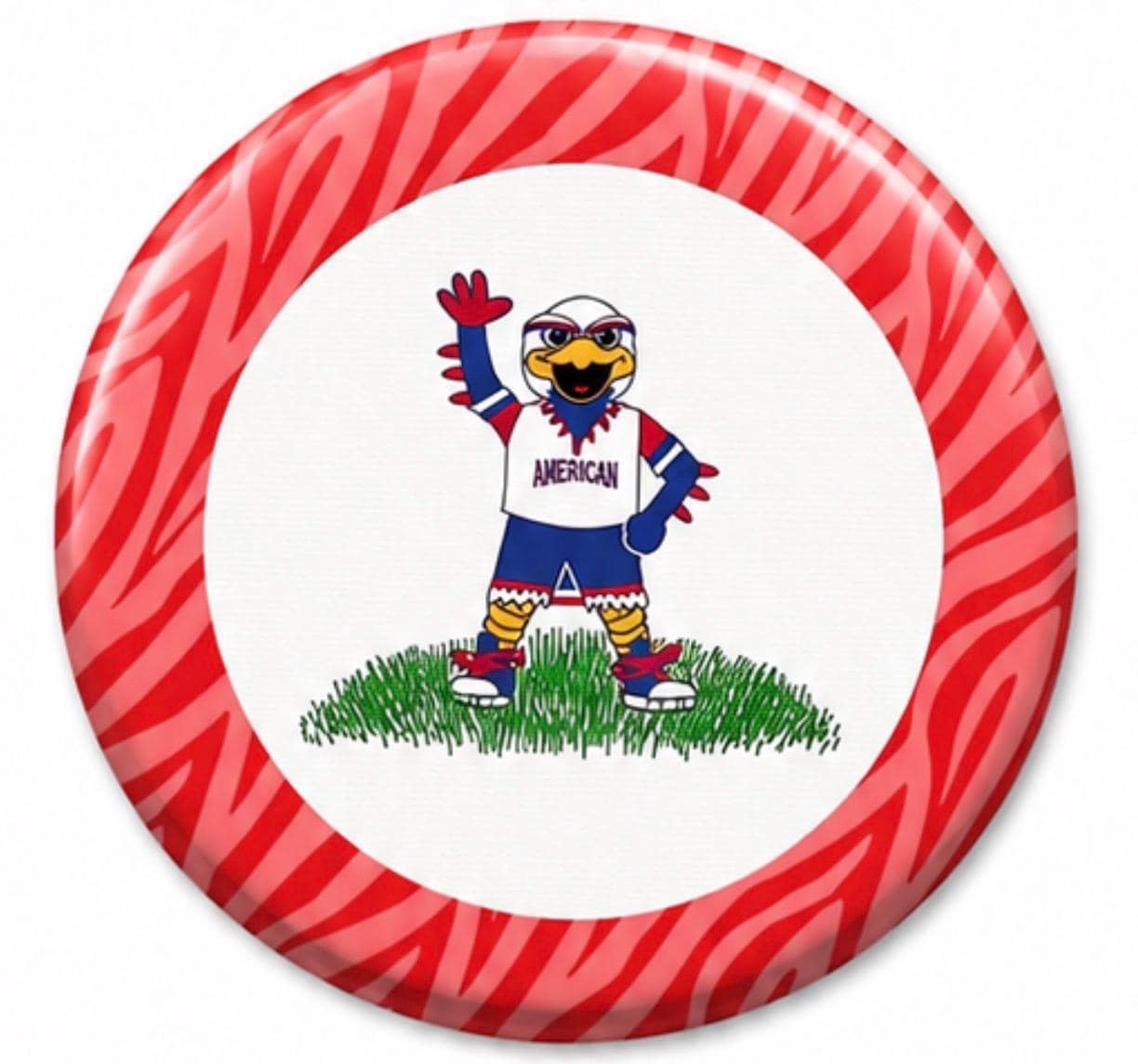 American University Inspired Gameday Button | College Spirit Pin | Tailgate Accessory