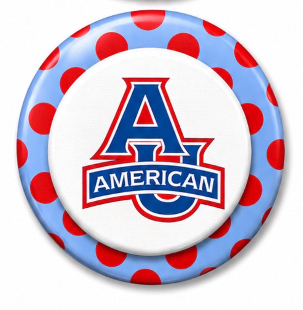 American University Inspired Gameday Buttons | College Spirit Pins, Tailgate Accessories